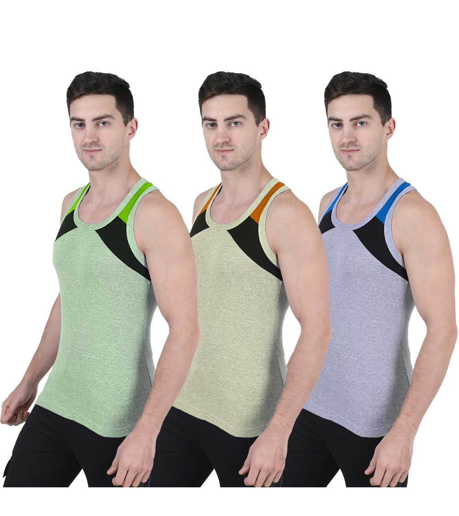 Men's Gym Vest Pack of 3 | Sleeveless